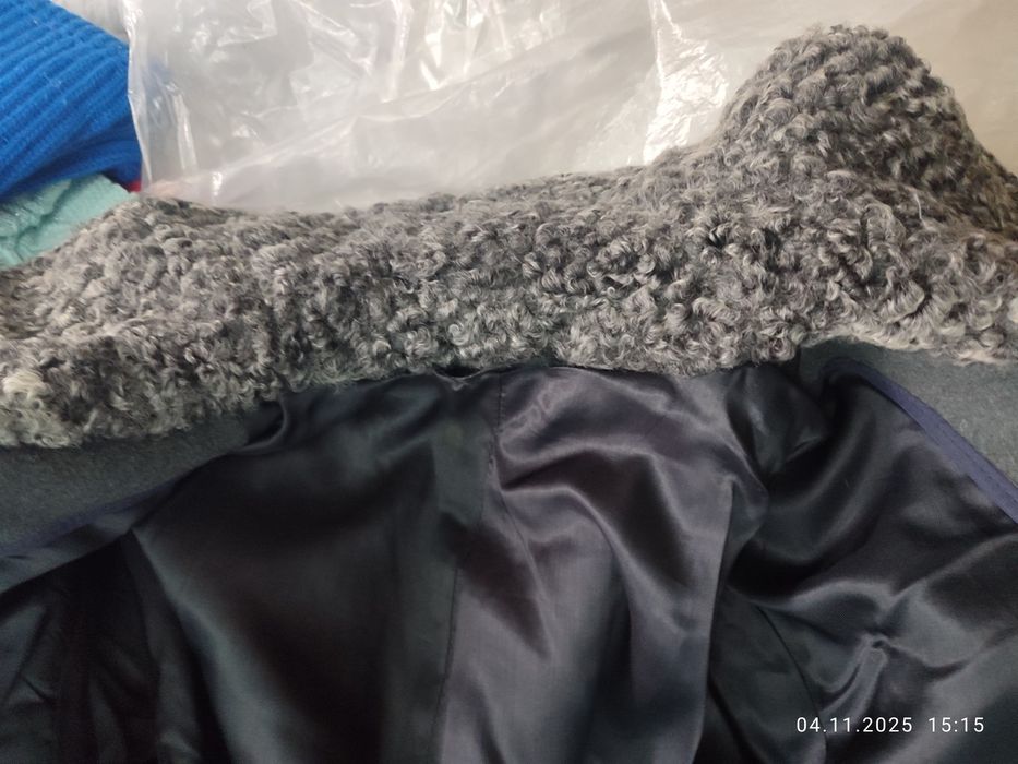 Новое Пальто мужское каракуль чистая шерсть СССР