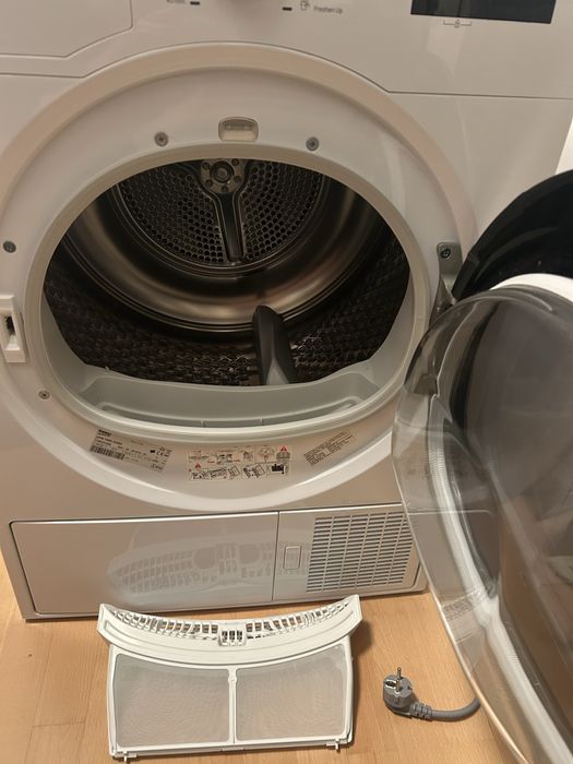 Uscator de rufe Beko DPS7405GXB2, Pompa de caldura, 7 kg, Clasa A++