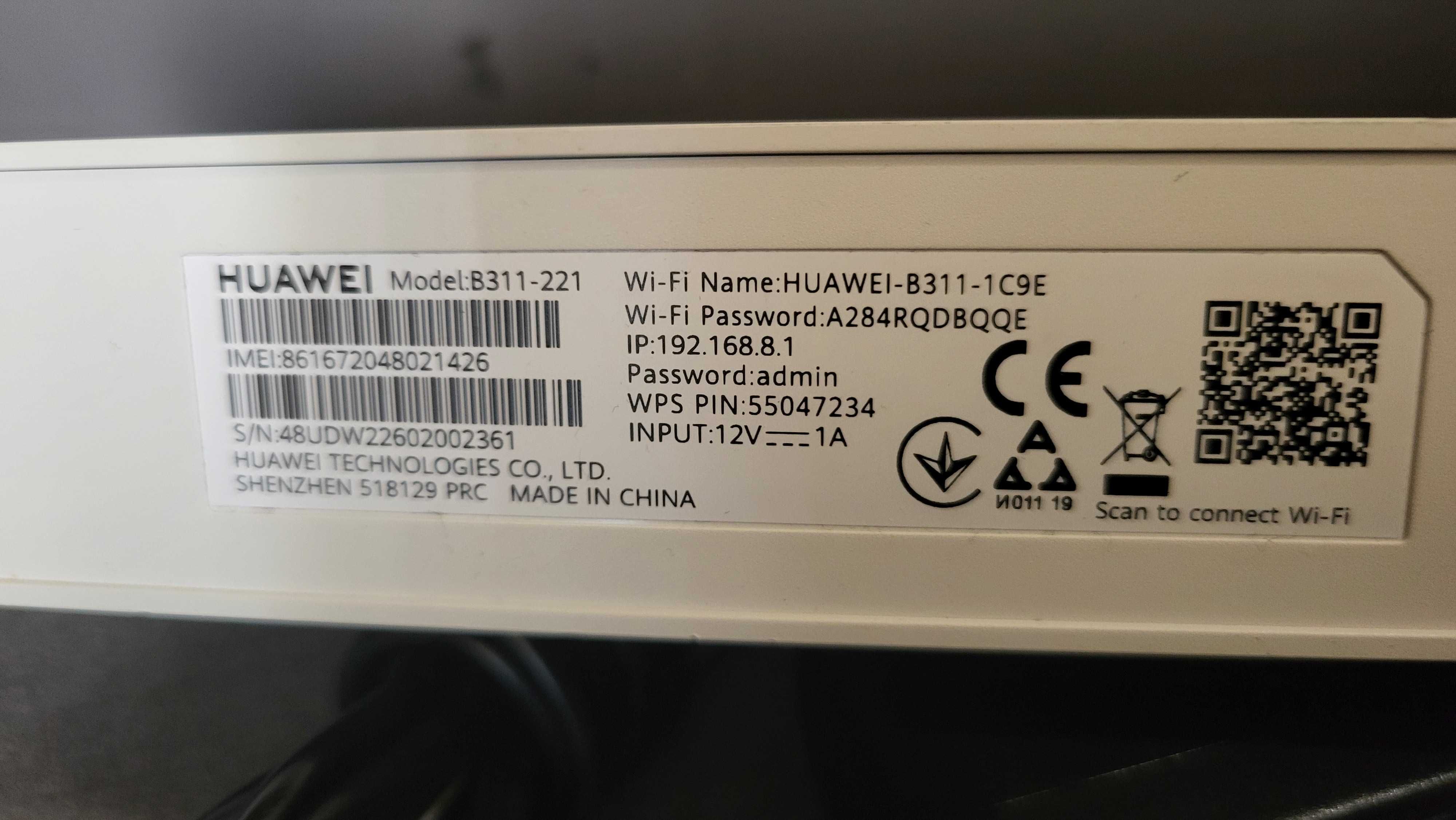 HUAWEI B311 4G WiFi Router cu sim liber de retea