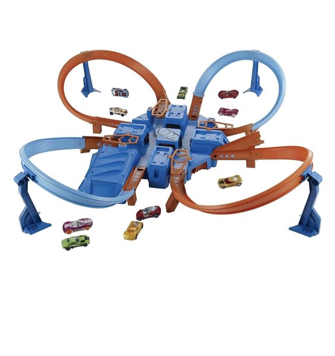 Hot wheels трек criss cross crash