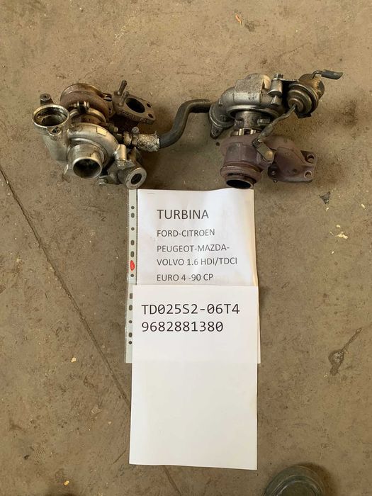 Turbina Citroen C4 1.6 HDI 2004-2009 EURO 4 9682881380