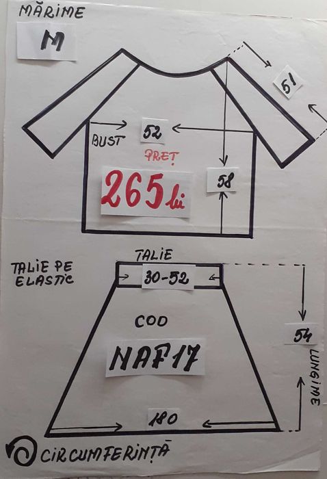 Costum popular marimea M,pentru 15-16-17-18 ani