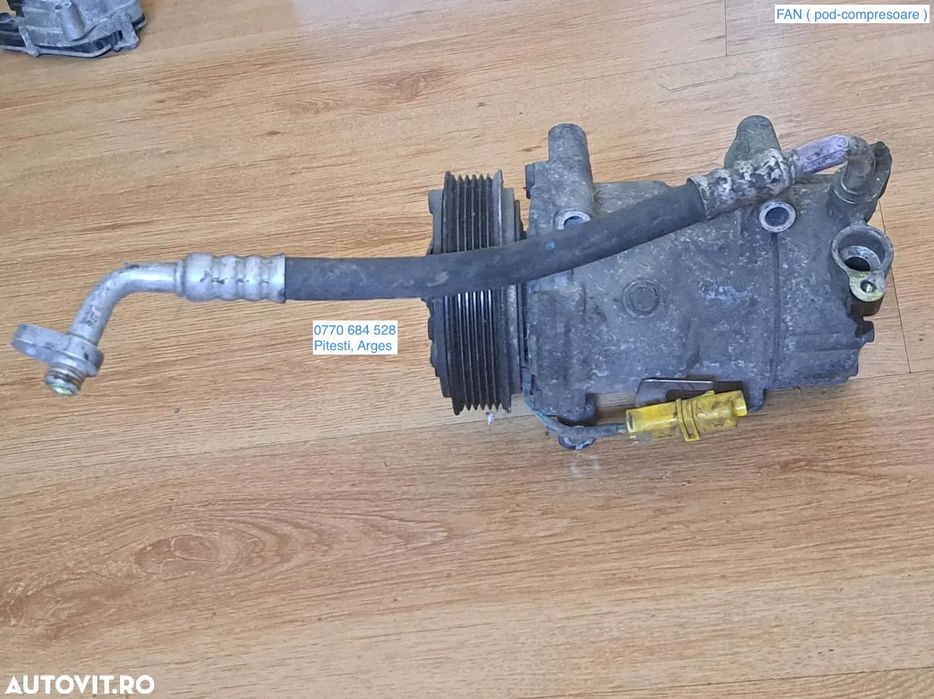 Compresor clima ac aer conditionat original Sanden 6PK Citroen C2 C3 Berlingo Xsara Peugeot 206 206CC 307CC 406 807 Partner