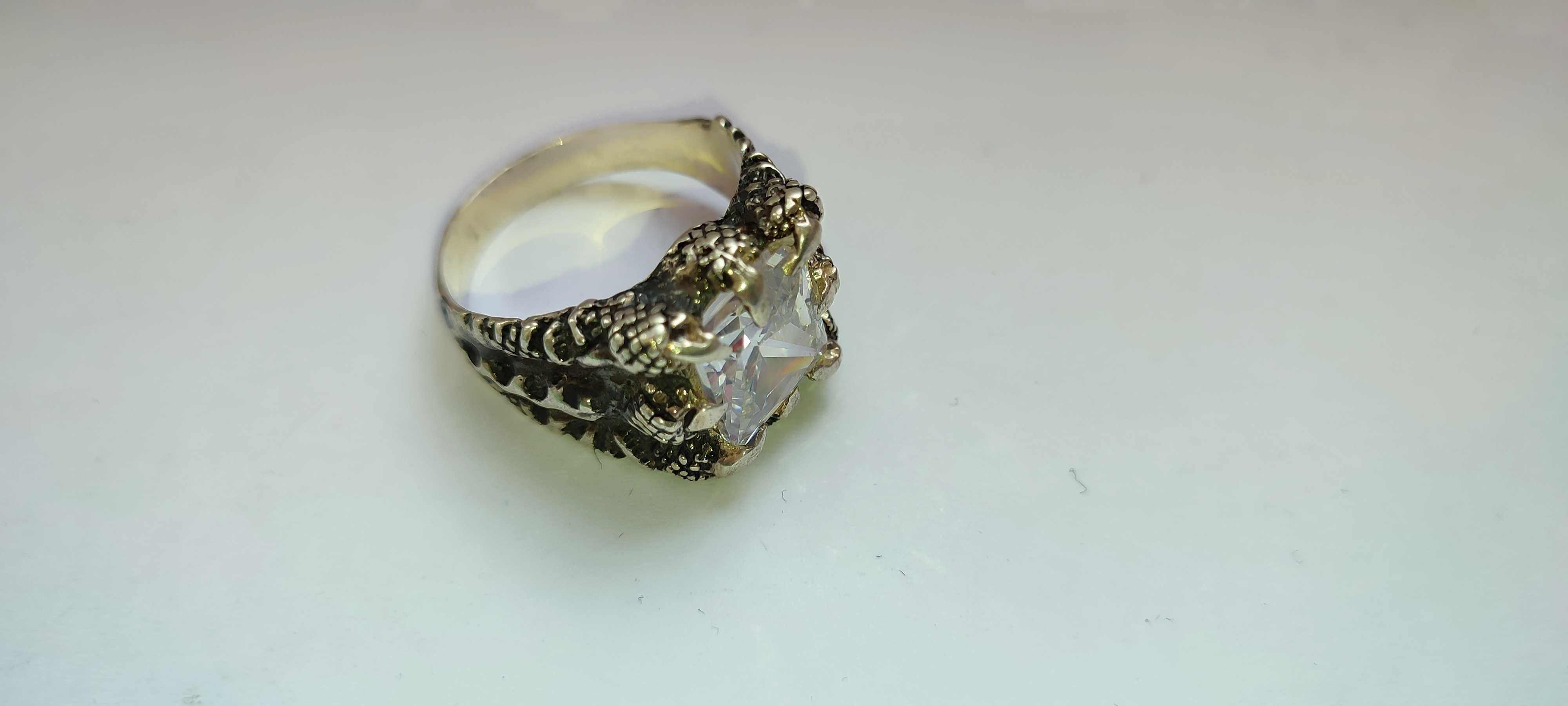 Солидное мужское серебряное кольцо, размер 23