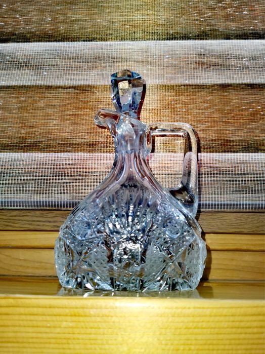 Гарафа оливерник шише кристално стъкло за алкохол напитки ликьор