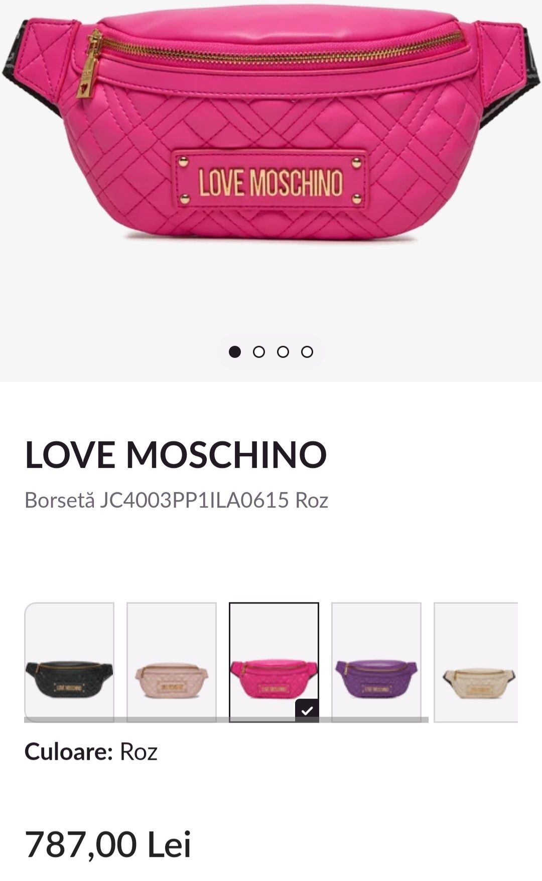 Borseta Love Moschino Roz si Mov
