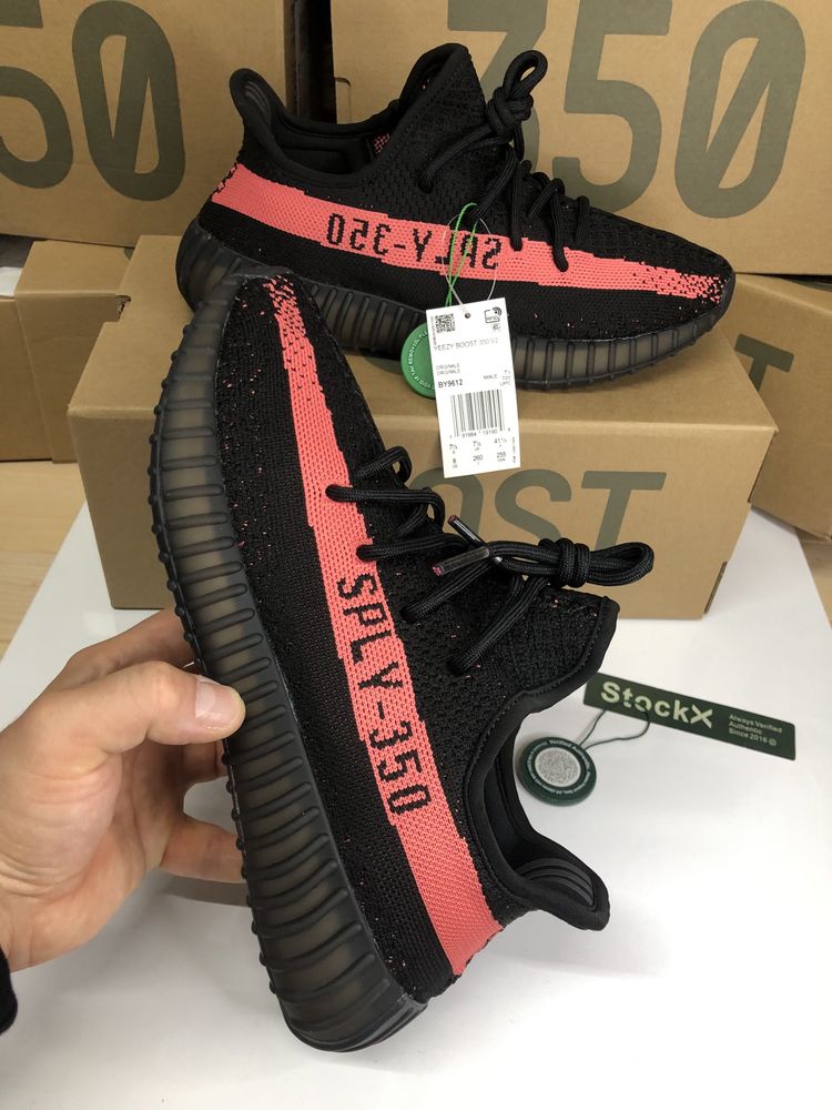 Black Yeezy Boost 350 V2 Core Black RED Yeezy Black RED Boost 39 la 45