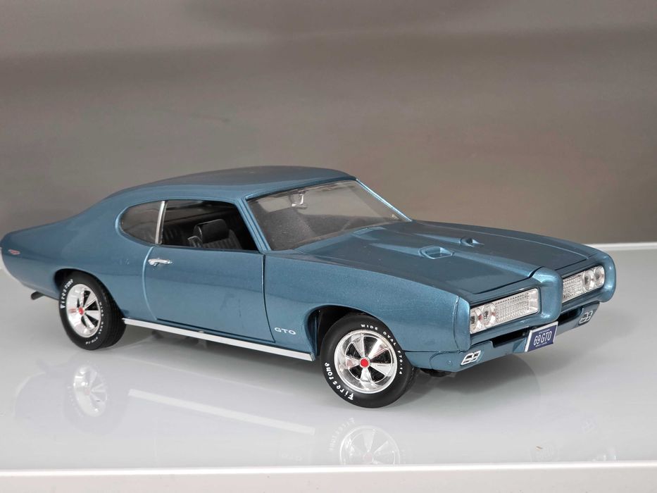 Macheta Auto 1/18 ERTL Pontiac GTO 1969 Blue