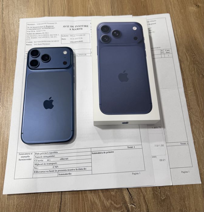 iPhone 17 Pro Max 512GB. NOUU !! 2 Ani Garantie