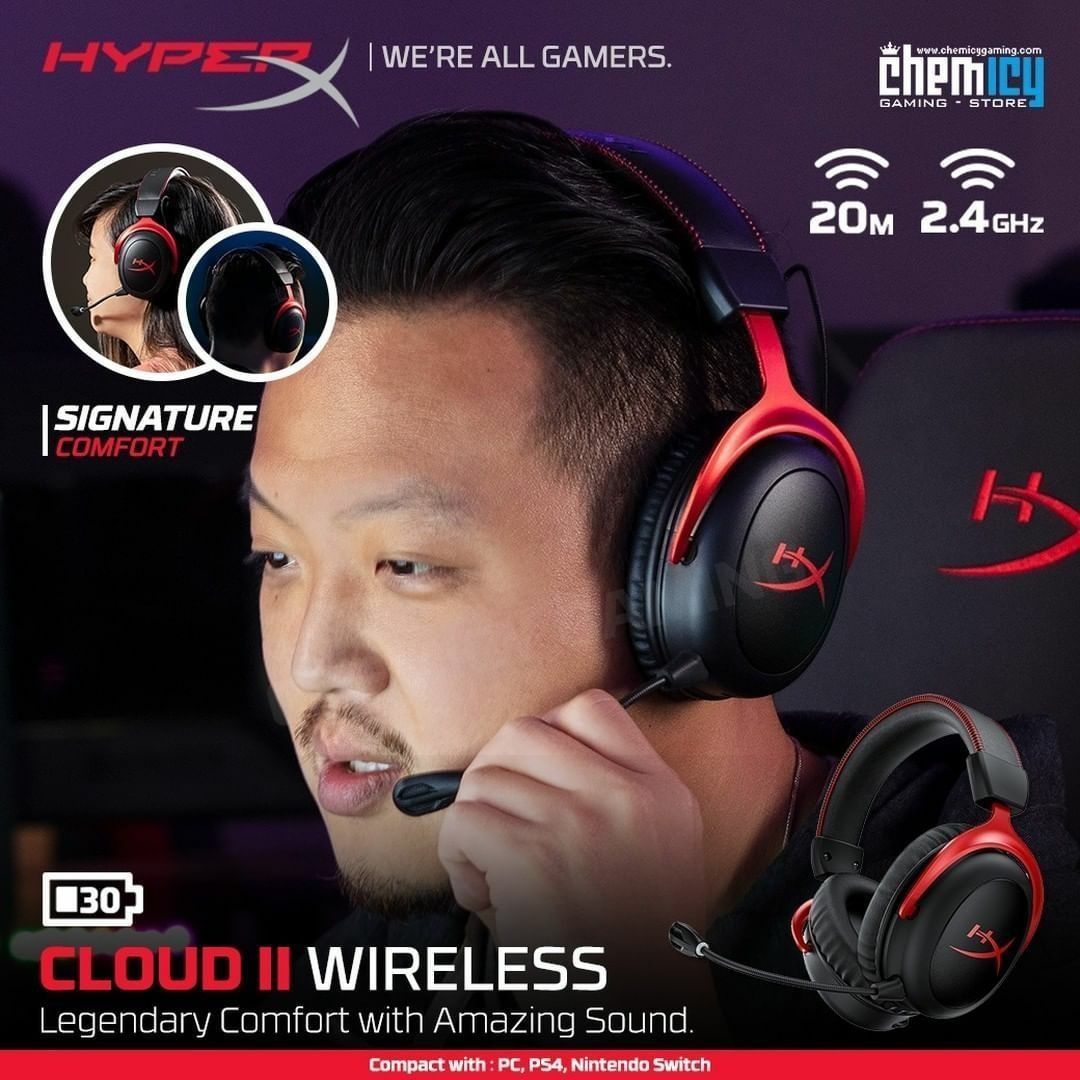 СКИДКА! Hyperx Cloud 2 Wireless 7.1 Беспроводные Наушники/Гарнитура