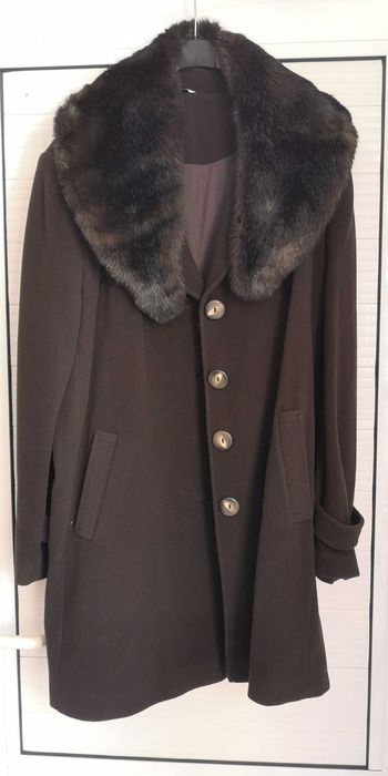 Дамско палто от вълна и кашмир