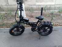 Bicicleta electrica pliabila Ulzomo ULZD20-BK, autonomie 120km, 750W,
