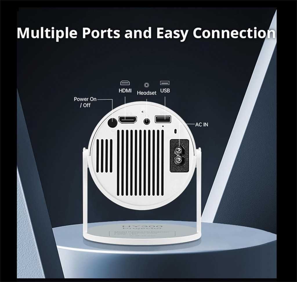 Преносим мини проектор с Android 11, Bluetooth, HDMI