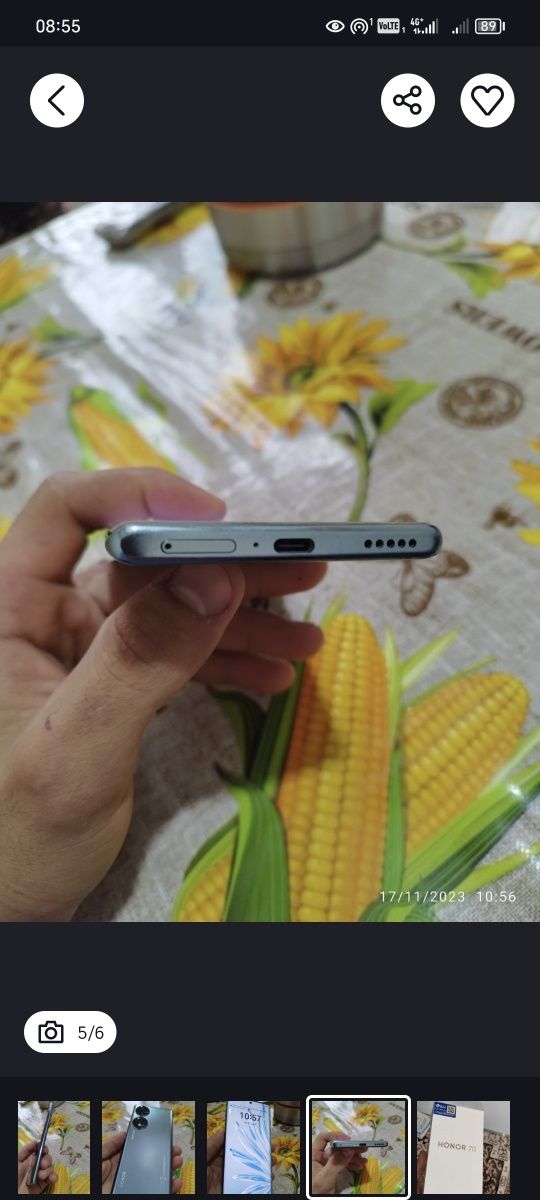 Honor 70 8/256 holati zur srochni sotiladi