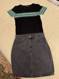 Продам футболки (женские) Размер XS-S юбка H&M (36)