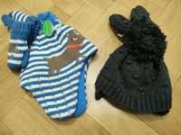 Шапка и ръкавици Джордж John Lewis 6-12 и  12-18 месеца George