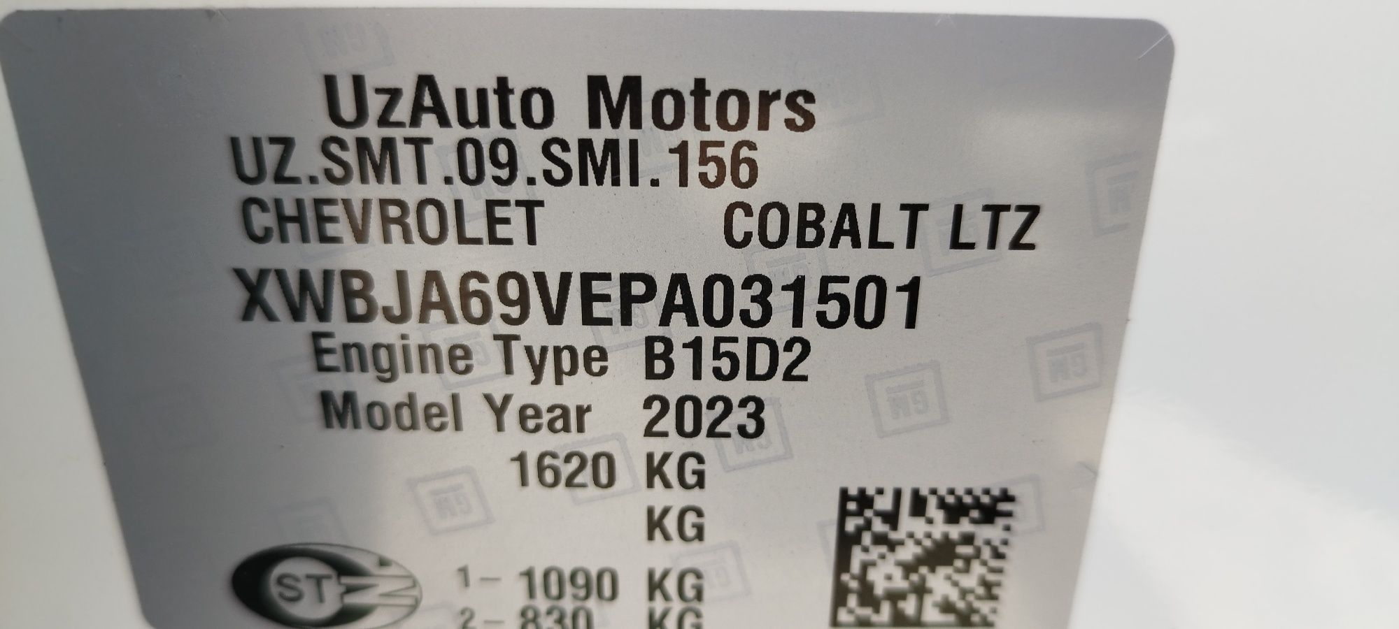 COBALT 4 поз 2023 йил 11 500 $