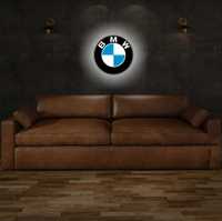 Lampa de perete led diferite culori sigla BMW auto fans