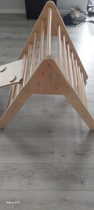 riunghi de cățărare - cu rampă / tobogan - Pikler Triangle Montessori