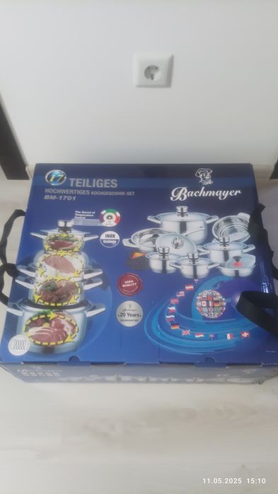 Set de Oale și tigai inox -2 seturi complete noi BACHMAYER 370 Setul