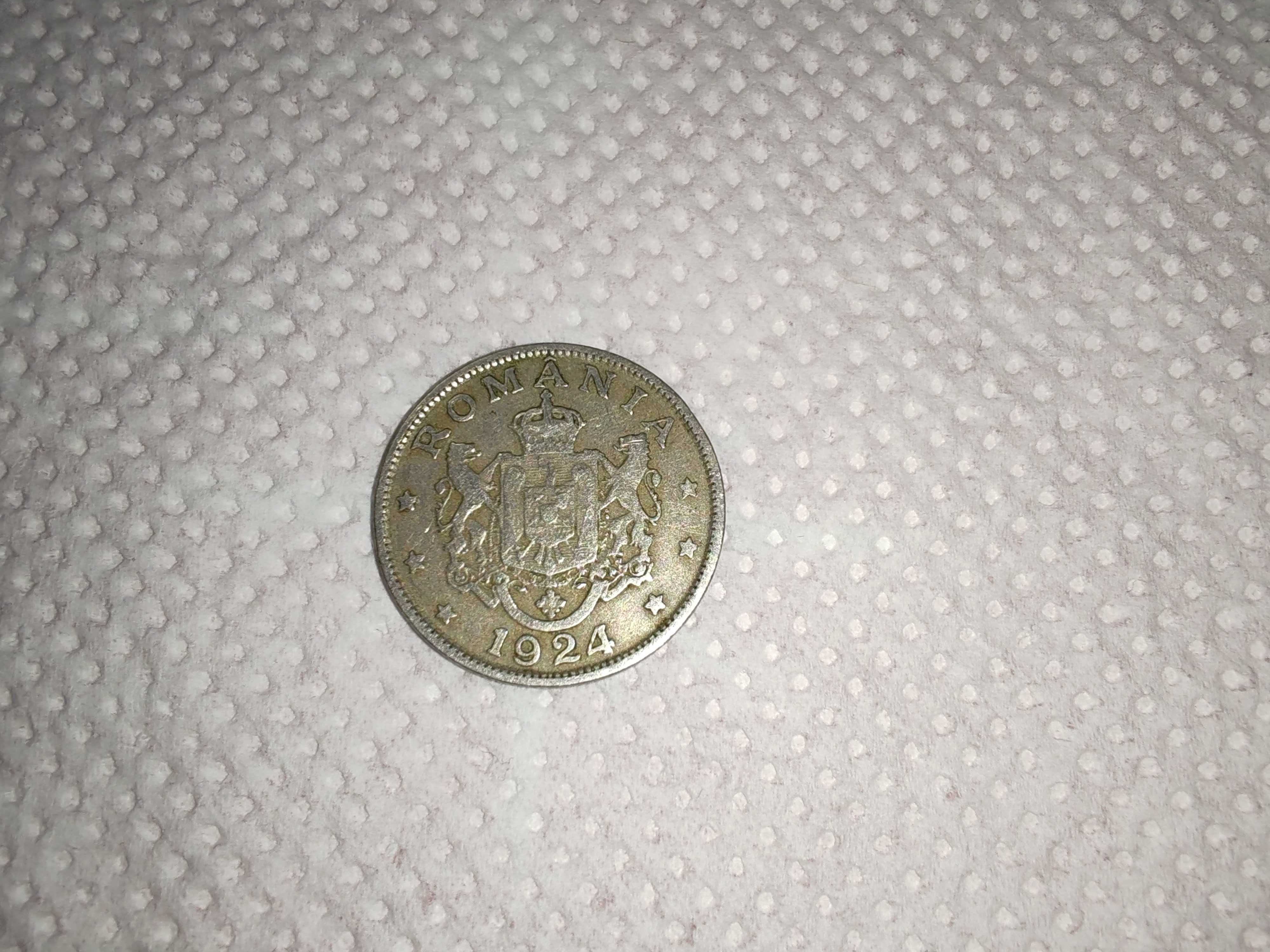 Moneda *BUN PENTRU 2 LEI* - ANUL 1924