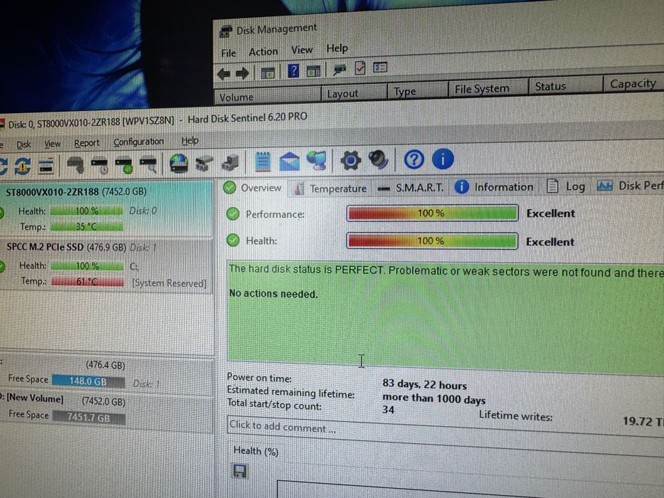 Hard disk uri 1tb,6tb,8tb,3tb,4tb seagate skyhawk
