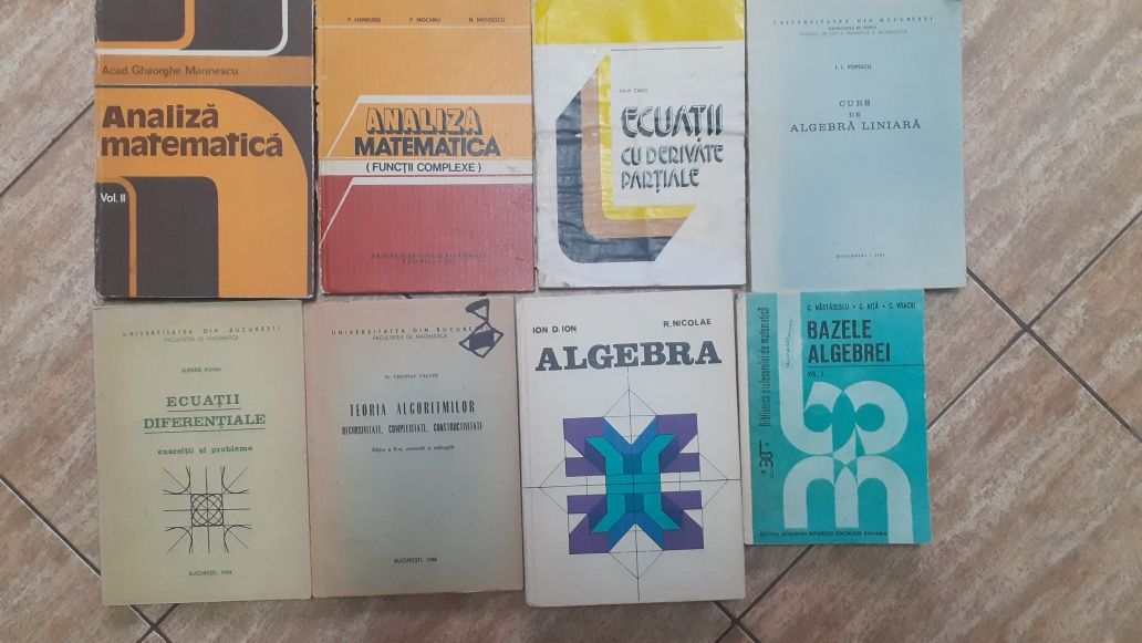 Carti analiza matematica-algebra facultate