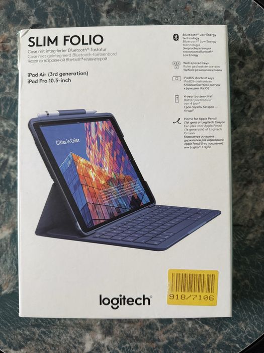 Калъф клавиетура Logitech Slim Folio за Ipad Air и Ipad Pro