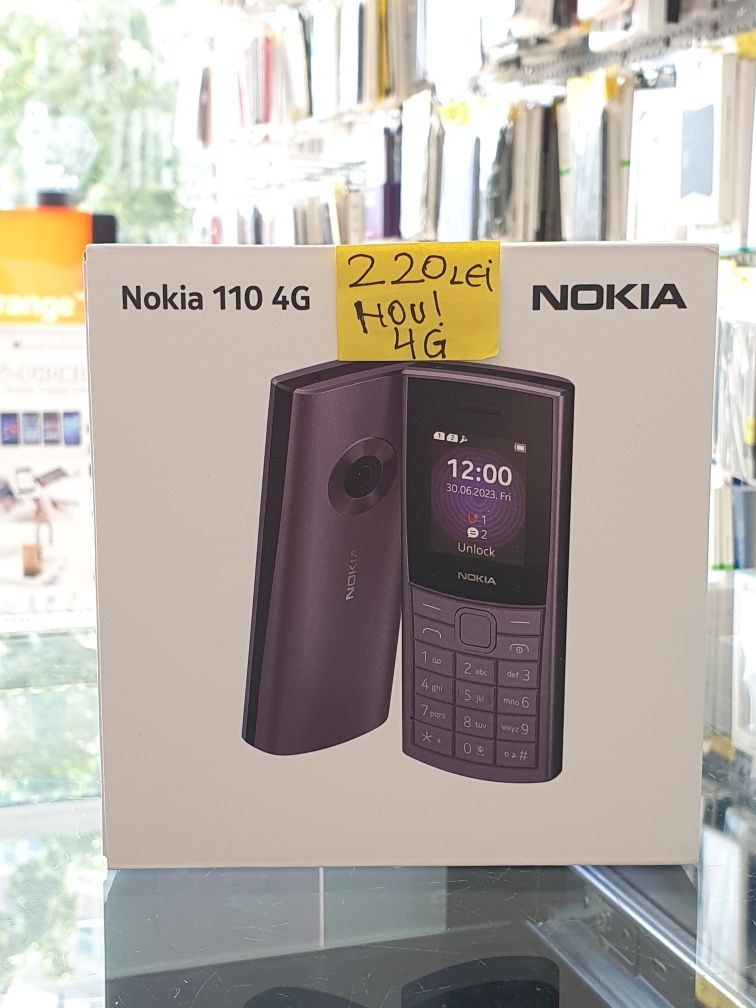 Nokia 110 4g liber de retea negru nou sigilat garantie