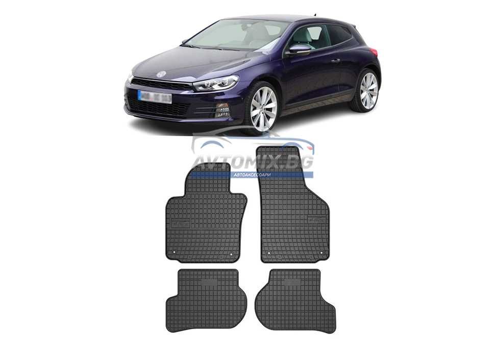 Гумени стелки зa VW Scirocco 3, 2008-2017 г., Frogum