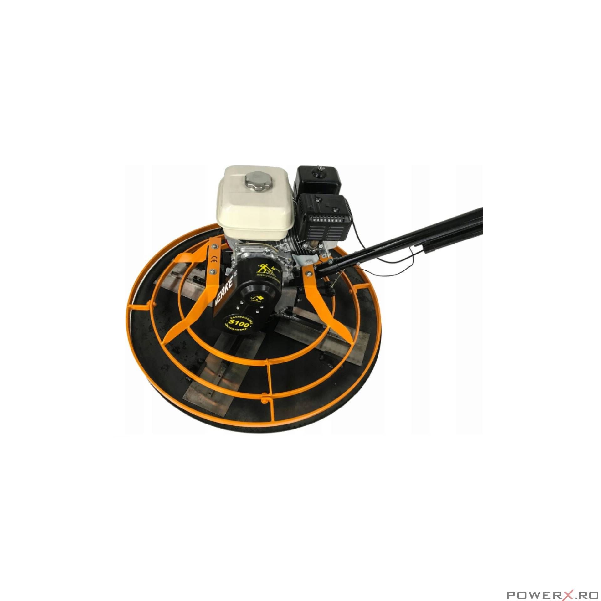 Elicopter slefuitor pentru finisate beton, motor 6.5CP, 92CM, greutate