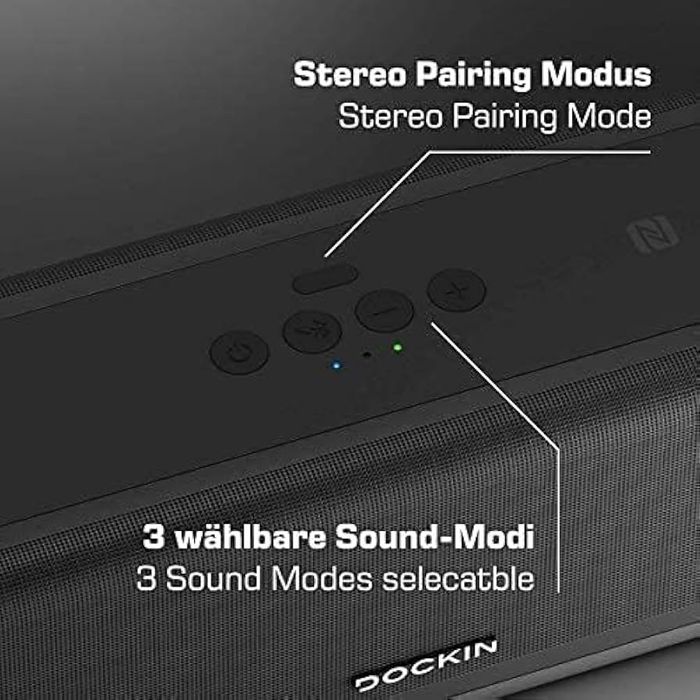 50W Hi-Fi Преносима Bluetooth Колона DOCKIN D FINE+ 2, 9600mAh