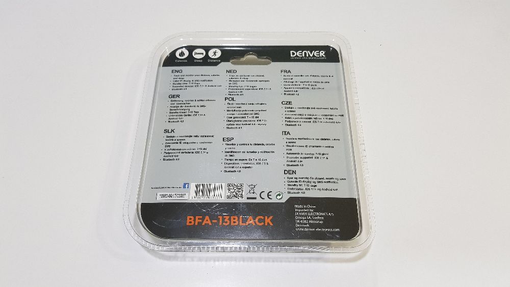 Denver BFA-13Black фитнес гривна bluetooth