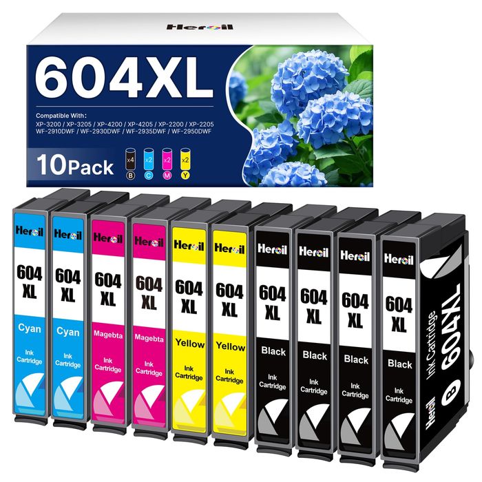 Cartuș de cerneală compatibil 604 604XL, pentru Epson pachet 10