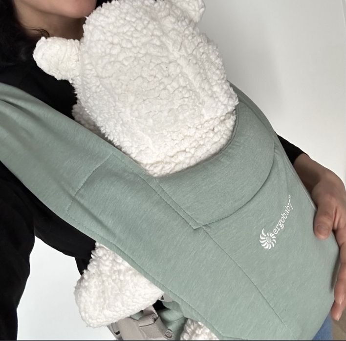 Marsupiu sistem de purtare ergobaby embrace 3-11 kg soft jade