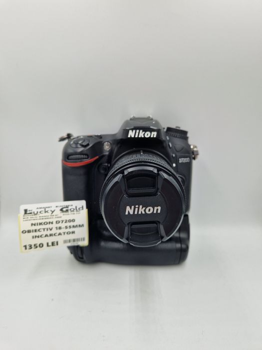Nikon D7200 Obiectiv 18-55 mm cu încărcător GARANTIE #43290