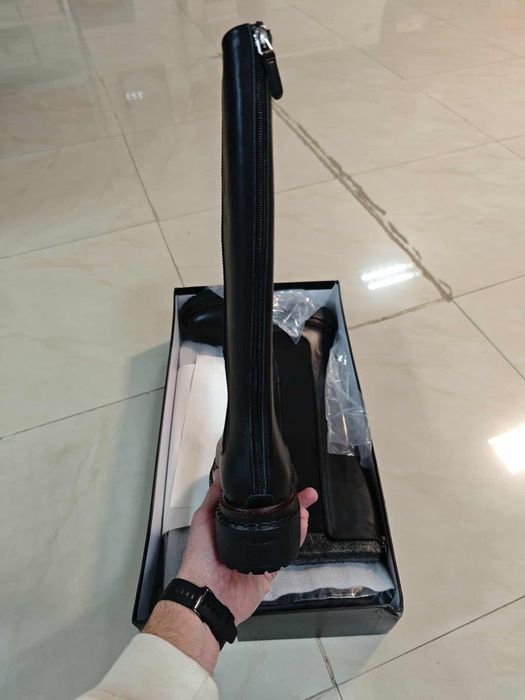 Дамски ботуши Prada Естествена Кожа