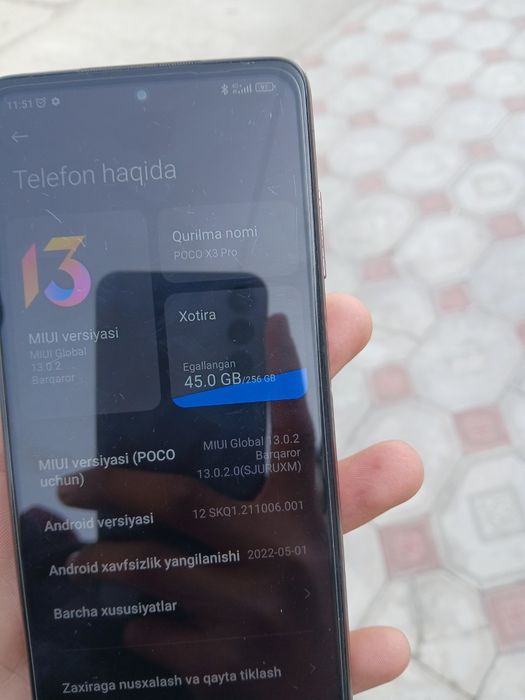 Poco x3 pro kafolati bilan