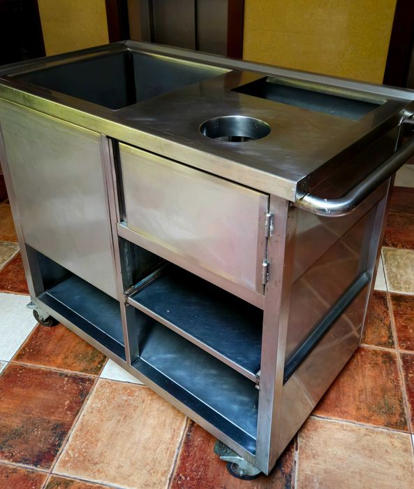 Разпродажба! Количка сервитьорска инокс