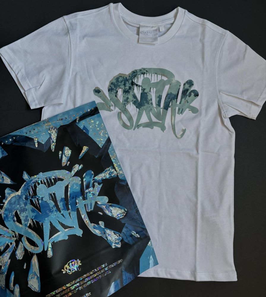 Syna World T-shirt (White / blue graffit) / Суна тениска
