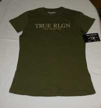 True Religion/ Brand Jeans, Дамска тениска, Размер M, Каки/Милитъри