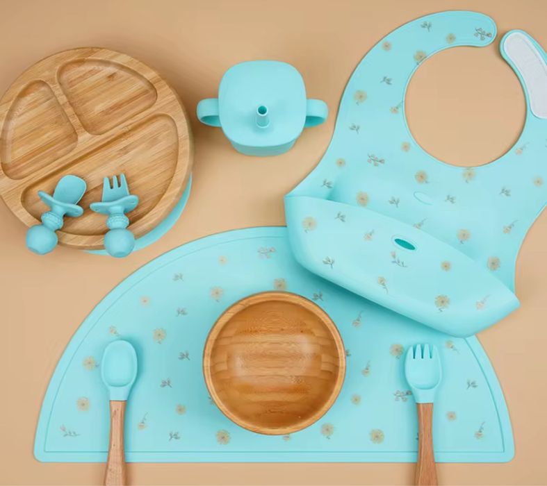 Бебешки сетове / силиконови комплекти за хранене