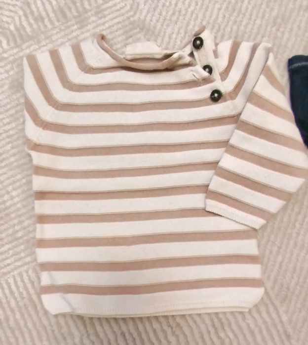 Lot 4  pulovere + bluza vatuita - mas 68