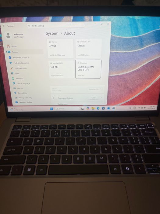Лаптоп DELL Latitude 5450 - 14inch , Intelcore(R) Ultra 5