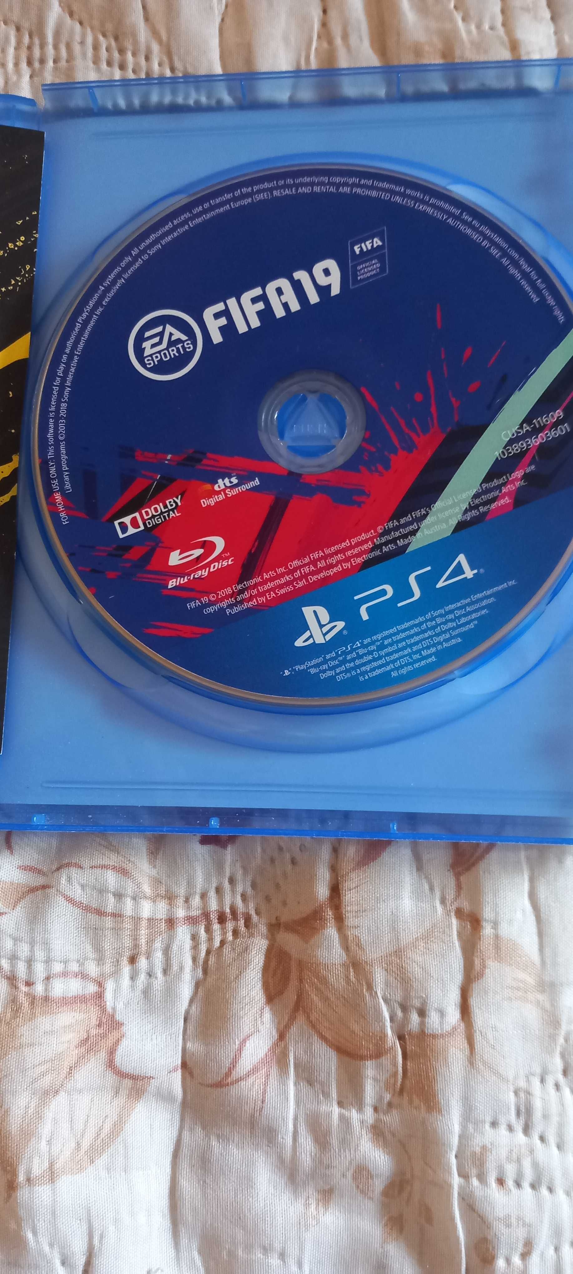 Продавам фифа 19 в много добро състояние за ps4