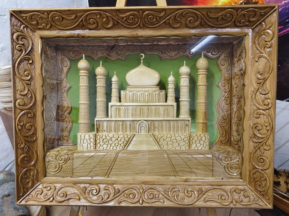 Мечеть.Деревянное Резное Панно