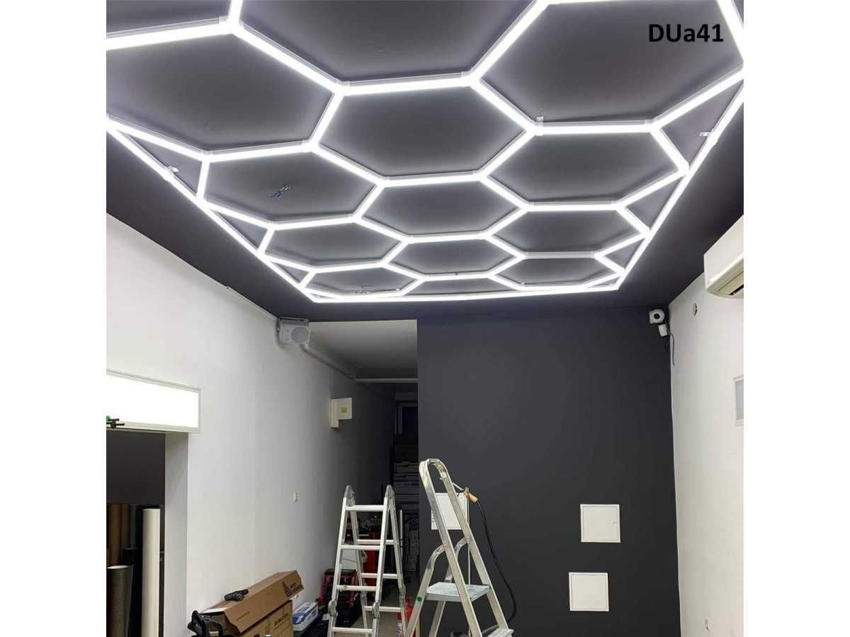 Iluminat LED pentru garaj, fagure strălucitor pentru lounge 2,4m 4,8m