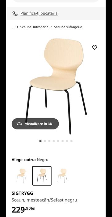 Vand set de 4 Scaune IKEA-setul la 600 lei