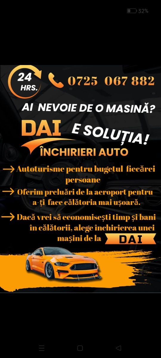 Rent a car / închirieri autoturisme Roman