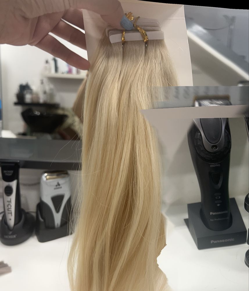 Естествена Коса за удължаване haire tolke на лепенки